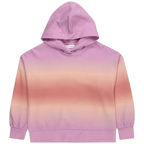 s.Oliver Sweater majica šljiva / puder roza / prljavo roza