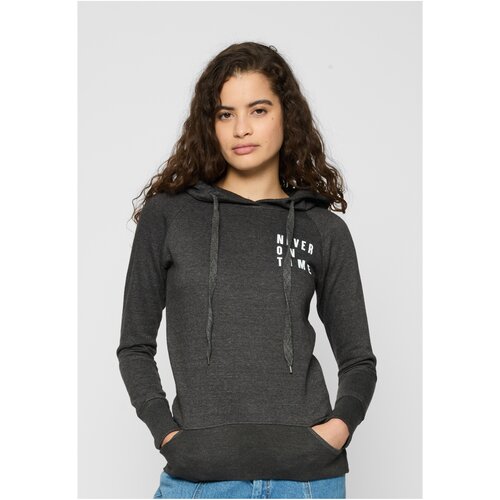 Mister Tee Ladies Never On Time Hoody Coal Cene