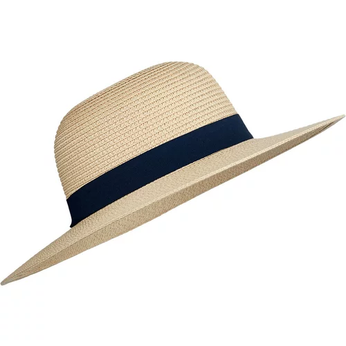 Liewood šeširić iz slame elle nature navy mix