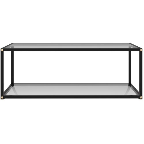 Maison Chic Klubska mizica - kavna mizica - Nizka mizica prozorna 100x50x35 cm kaljeno steklo, (21755204) Slike