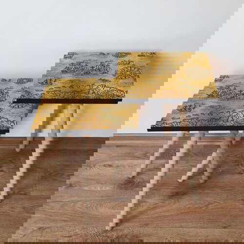 Hanah home 2Shp146 - camel camelblack nesting table (2 pieces) Cene