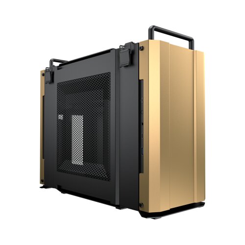 COUGAR GAMING Cougar I Dust 2 Desert Sand I 385QM90.0003 I Case I Mini-ITX / Aluminijasta plošča / Tip C 3.1 x1, USB3.0 x1 / 2 kosa črnih ventilatorjev, (20399200) Cene