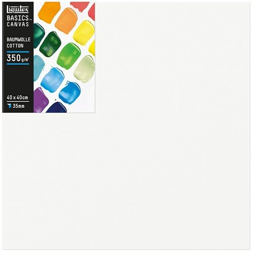 LIQUITEX Basics Slikarsko platno z okvirjem z globokim robom (40 x 40 x 3,5 cm, Bombaž, 3-krat grundirano) Cene