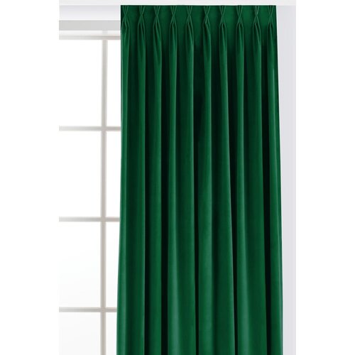 Filumi Zelena zavjesa za djelomično zamračenje od samta 530x270 cm Velto &amp;ndash; Slike