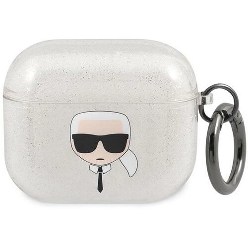 Karl Lagerfeld GLITTER KARL'S HEAD OVITEK ZA AIRPODS 3 SREBRNA, (22006368) Cene