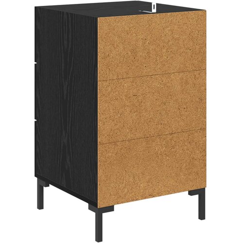  Noćni ormar Crni hrast 40 x 40 x 66 cm Konstruirano drvo Slike