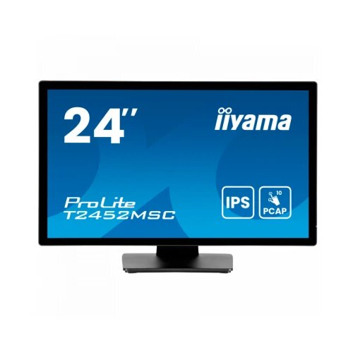 Iiyama 24" IPS Bonded PCAP, 10P Touch with AG and Anti-Finger print coating, 1920x1080, Flat Bezel Free Glass Front, HDMI, DisplayPort, 345cd/m2 (with touch), USB Hub 2x 3.2, Speakers Cene