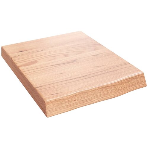 Maison Chic Stenska polica - Viseča Polica svetlo rjava 40x50x(2-6) cm trdna hrastovina, (21784933) Cene