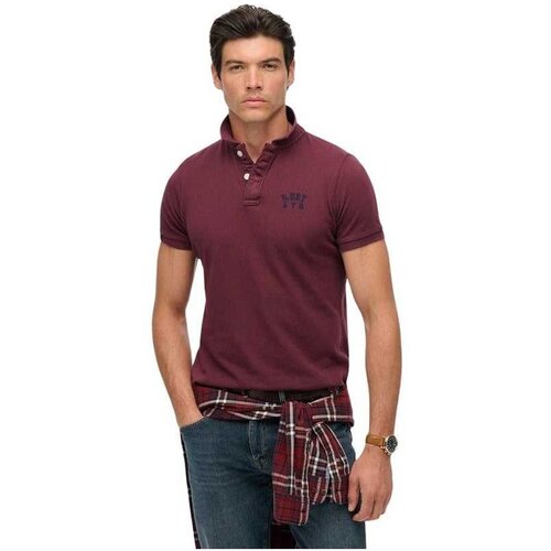 Superdry bordo mu&amp;scaron;ka polo majica Slike