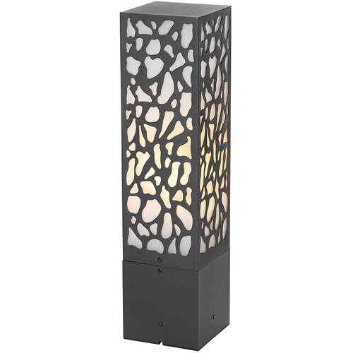 QAZQA Moderna zunanja stebrička črna 40 cm IP44 - Nicole Slike