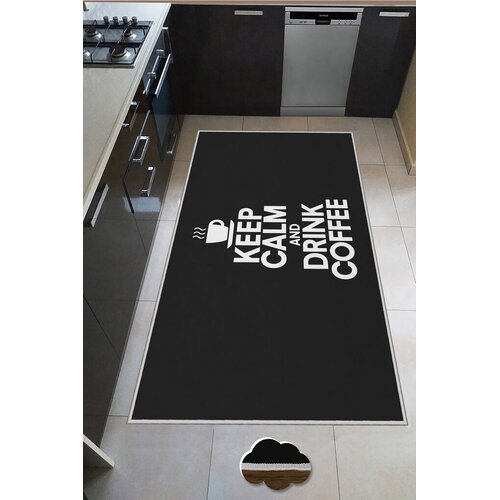 Conceptum Hypnose Tepih Wookece173, 80x200 cm, Crno-bijeli Cene