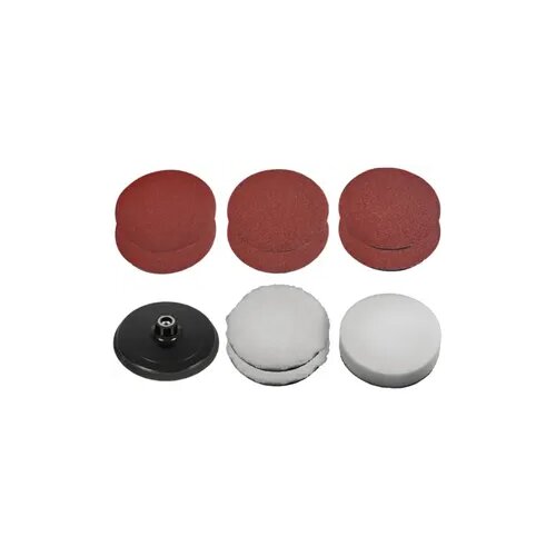 Einhell 10-delni set pribora za brušenje i poliranje 150mm, Pribor za CC-PO 1100/2 (2xG60, 2xG80, 2xG120, 2x pamuk za poliranje, 1x gumeni disk, 1x sundjer) Cene