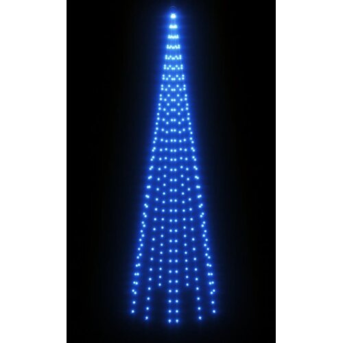  Božićno drvce na stijegu 310 LED žarulja plave 300 cm Slike