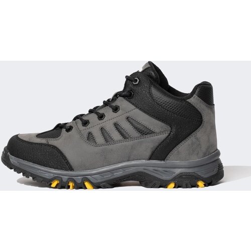 Defacto Men&amp;#039;s Lace-Up Thick Sole Faux Leather Boots Slike