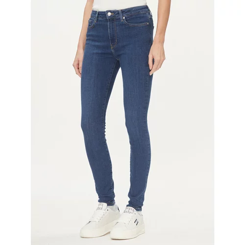 Tommy Hilfiger Jeans hlače Harlem WW0WW40647 Modra Skinny Fit