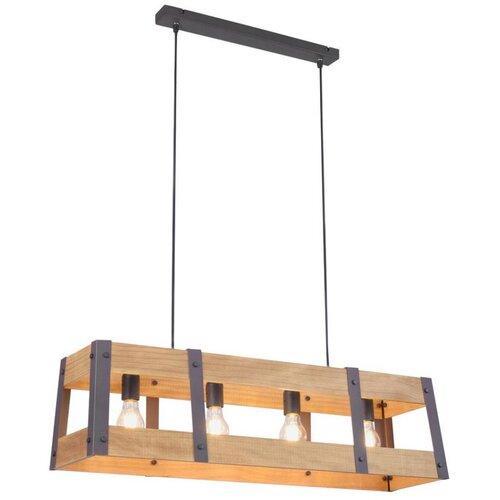 LEUCHTEN DIREKT 15721-79 - Luster na sajli CRATE 4xE27/60W/230V Slike