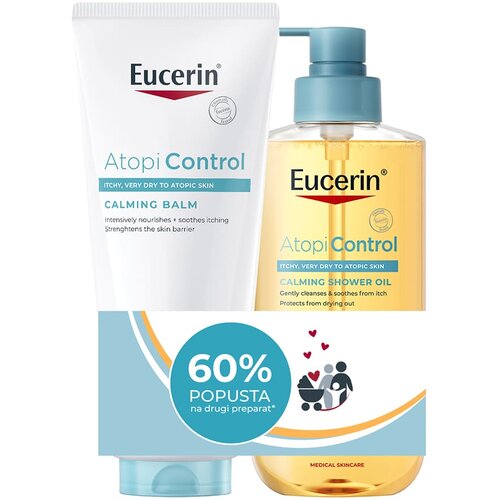 EUCERIN&amp;reg; BOX AtopiControl balzam i ulje za kupanje 400ml + 400ml Slike