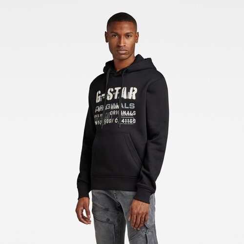 G-star Sweatshirt - Multi layer originals hdd sw black Slike