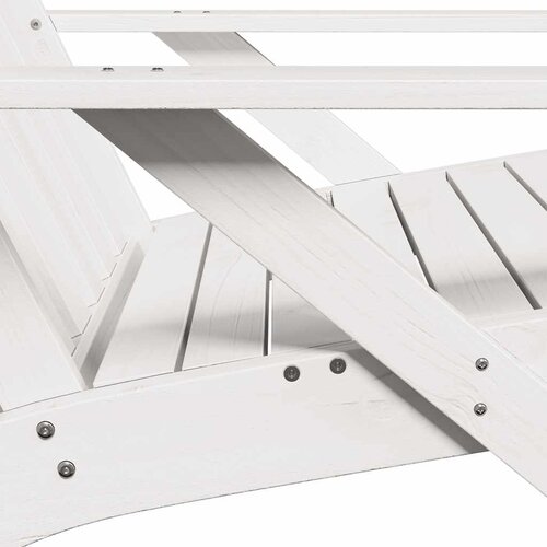 VidaXL Vrtna stolica Adirondack bijela 75x77x77 cm od masivne borovine Slike