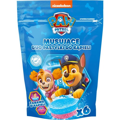Nickelodeon Paw Patrol Bath Pills barvne šumeče tablete za v kopel 6x20 g Cene