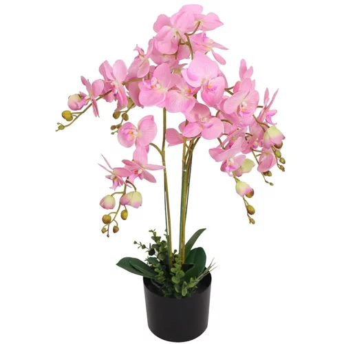  Umjetna orhideja s posudom 75 cm ružičasta