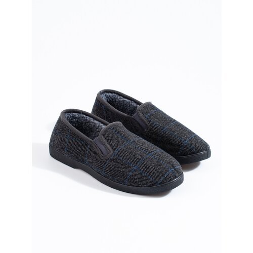 SHELOVET Comfortable black men's slippers Slike