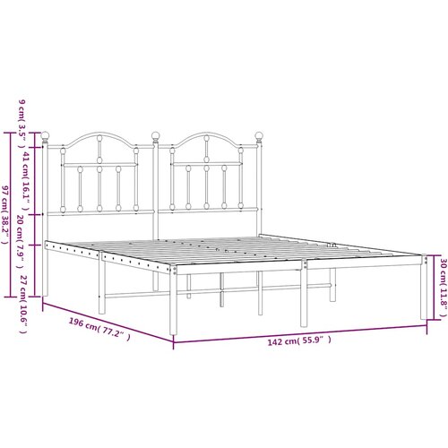  okvir za krevet s uzglavljem crni 135x190 cm Slike