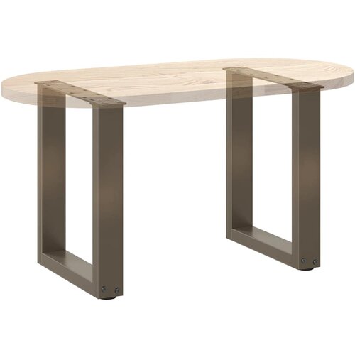  Noge za klub stolić U-oblik 2 kom Prirodni čelik 38 x (42-43) cm Čelik Slike