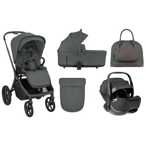 Kikka Boo kolica za bebe 3u1 Goya Platinum Olive Slike