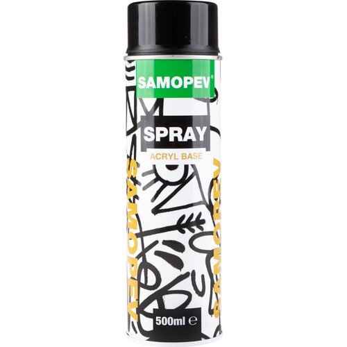 SAMOPEV Sprej crni sjaj (RAL 9005), 500 ml Cijene