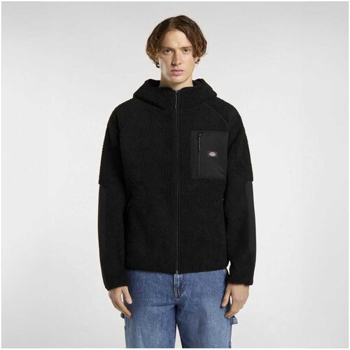 Dickies Flis Central high pile hooded Črna Slike