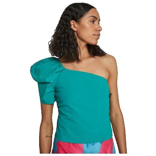 Vila Topi & Bluze Blouse asym&eacute;trique une &eacute;paule turquoise Modra Cene