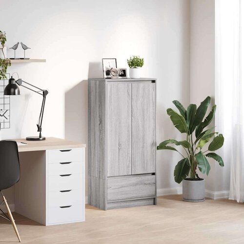 vidaXL Ormarić s ladicom Siva Sonoma 55,5x34x119,5 cm Cene