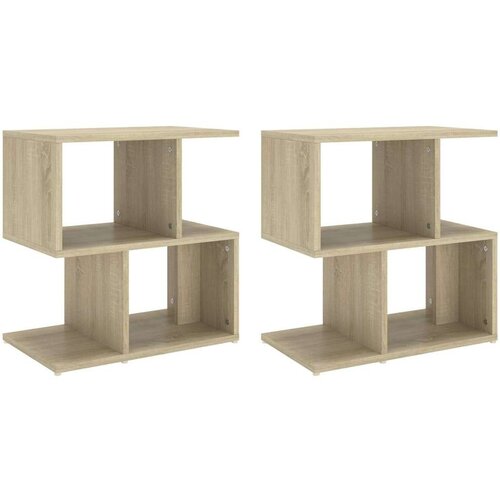  Nočna omarica 2 kosa sonoma hrast 50x30x51,5 cm iverna plošča, (20624192) Cene