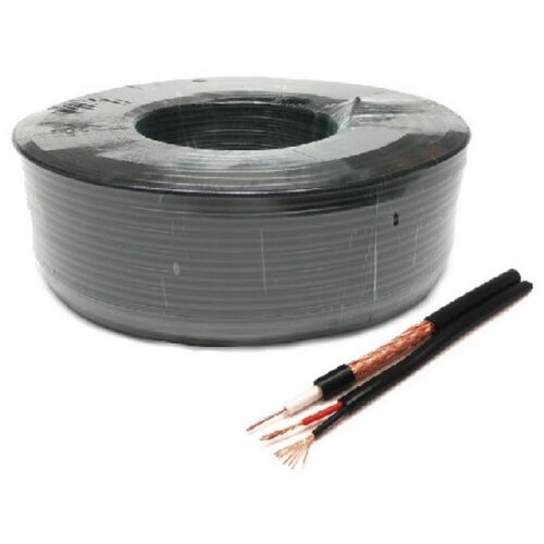 Gembird KABL-COAX-RG59+2X0.75 CCA/PVC/100M Koaksialni kabl sa napojnim kablom 2x0,75mm black 100m Cene