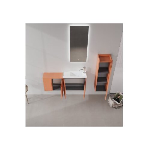 Hanah home Kupatilski ormarić sa umivaonikom i ogledalom (2 komada) Perla 110 342 Cene