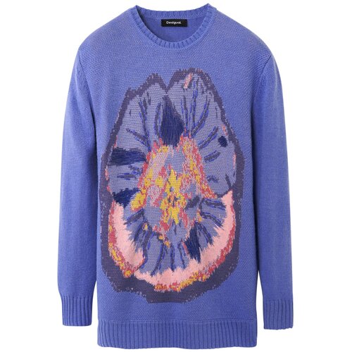 Desigual Pulover &amp;#039;M. Christian Lacroix&amp;#039; modra / me&amp;scaron;ane barve Slike