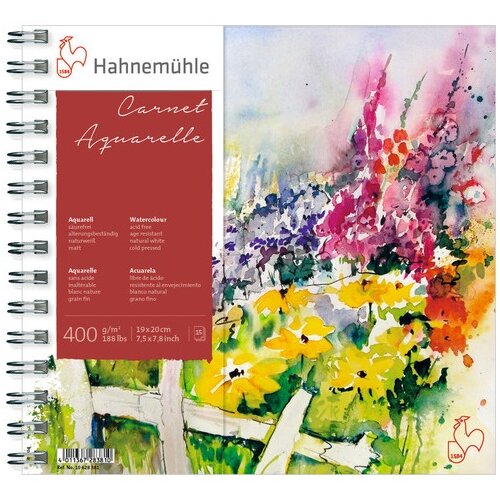  Akvarelni blok HAHNEM&amp;Uuml;HLE CARNET DE VOYAGE 19 x 20 cm Slike