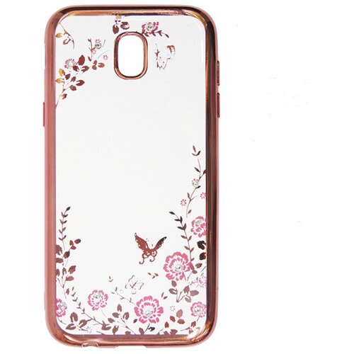  Silikonski ovitek z rožicami za Samsung Galaxy J6 2018 J600 - pink Cene