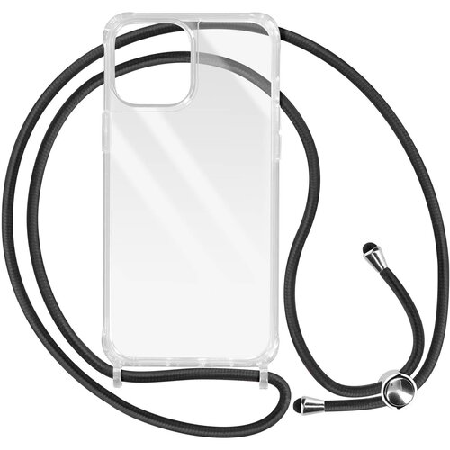 AVIZAR Ovitek s kablom za iPhone 12 Pro Max, trdni ojacani vogali, serija Corda - prozoren, (20886207) Slike