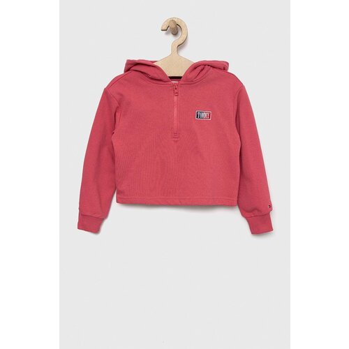 Tommy Hilfiger Otro&amp;scaron;ka mikica roza barva, s kapuco Slike