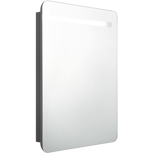 Maison Chic LED Kopalni&scaron;ka omarica - Kopalni&scaron;ki kabinet z ogledalom siva 60x11x80 cm, (21794901) Cene