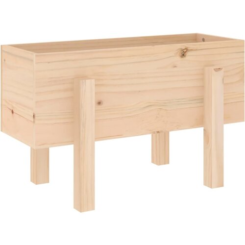 Maison Chic Vrtno cvetlično korito - Lonček za rože 62x30x38 cm trdna borovina, (22057479) Slike