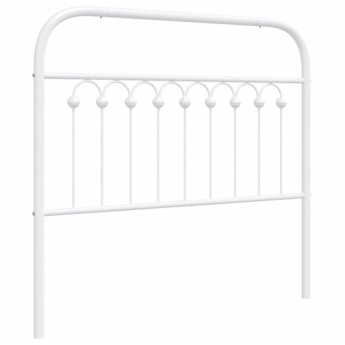 Maison Chic kovinsko posteljno vzglavje - vzglavna omarica - nočna omarica belo 100 cm, (21704699) Slike