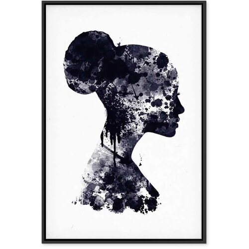  Slika - Abstract Profile (1 Part) Vertical 80x120 U crnom drvenom okviru Slike