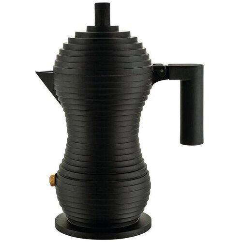 Alessi pulcina kafetiera espresso za 6 skodelic / črna mat / aluminij, (20456295) Cene