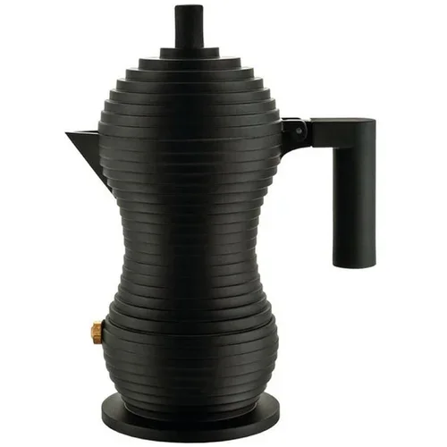 Alessi Pulcina kafetiera espresso za 6 skodelic / črna mat / aluminij, (20456295)