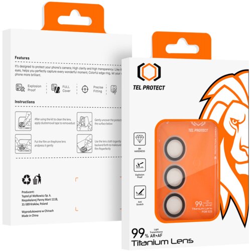  Kaljeno staklo Tel Protect Titanium Lens 99% AR na kameri za Samsung Galaxy S25 transparent (leće 3 kom.) Cijene