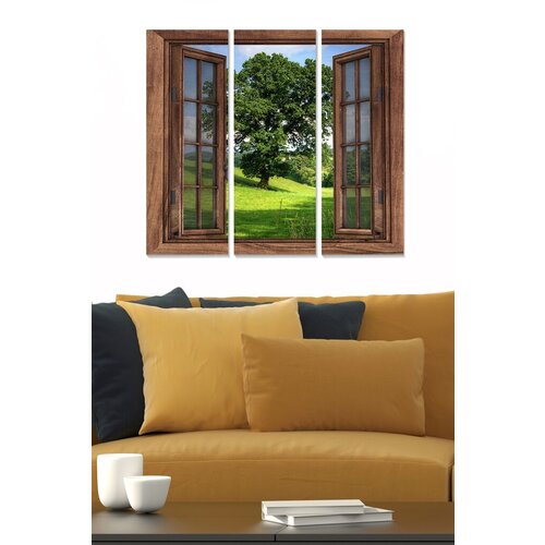 Wallity dekorativna slika MDF2994497, 70x50cm, 3 dela Cene