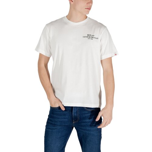 Replay Polo majice dolgi rokavi M3050.000.2660 Bela Cene
